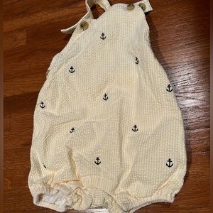 Janie and Jack yellow anchor one piece